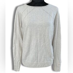 White Label sweater Light Academia, Natural Fiber merino/cotton. US size 12